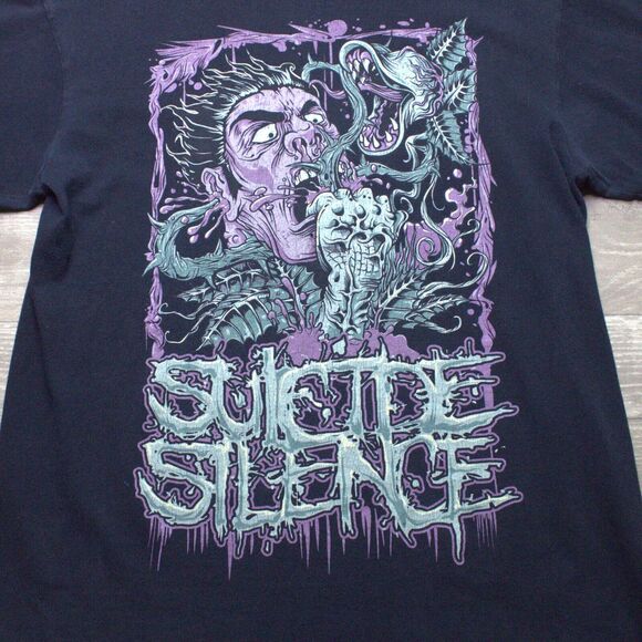 Suicide Silence T-Shirt Black Anvil M original Deathcore Death Metal - Picture 1 of 6